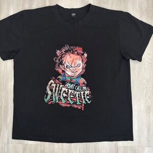 Chucky Childs Play Horror Movie Shirt Mens XL Black Dont Call Me Sweetie Graphic
